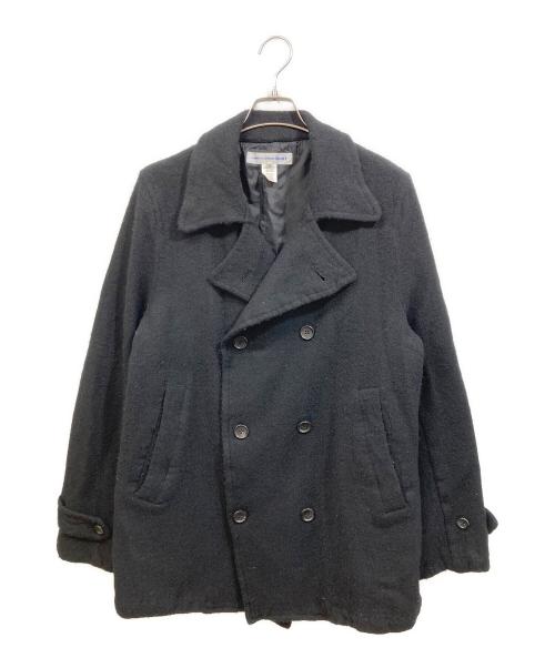 COMME des GARCONS SHIRT（コムデギャルソンシャツ）COMME des GARCONS SHIRT (コムデギャルソンシャツ) WOOL NYLON TWEED GARMENT MILLED P-COAT ブラック サイズ:Mの古着・服飾アイテム