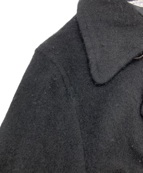 COMME des GARCONS SHIRT（コムデギャルソンシャツ）COMME des GARCONS SHIRT (コムデギャルソンシャツ) WOOL NYLON TWEED GARMENT MILLED P-COAT ブラック サイズ:Mの古着・服飾アイテム