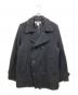 COMME des GARCONS SHIRT（コムデギャルソンシャツ）の古着「WOOL NYLON TWEED GARMENT MILLED P-COAT」｜ブラック