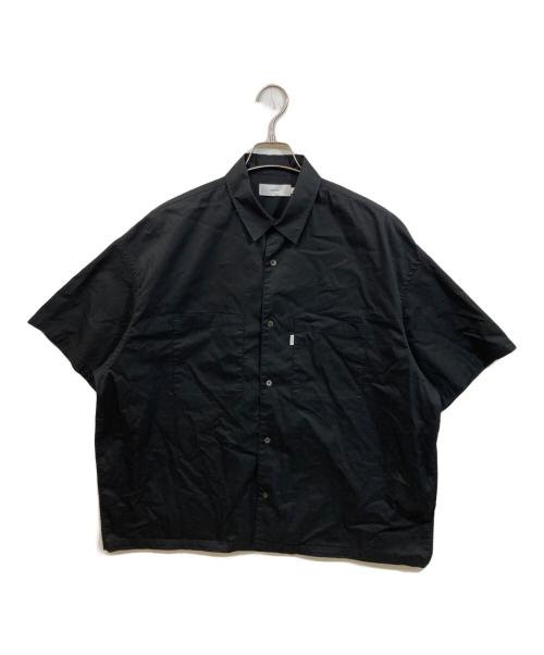 Graphpaper（グラフペーパー）Graphpaper (グラフペーパー) Solotex Twill S/S Oversized Box Shirt ブラック サイズ:SIZE O/Sの古着・服飾アイテム