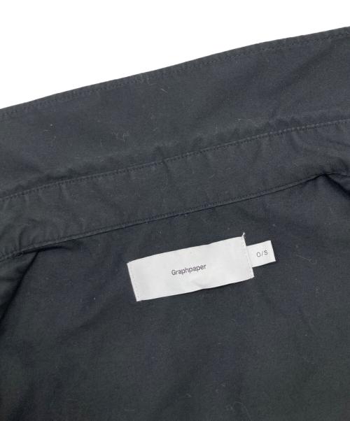 Graphpaper（グラフペーパー）Graphpaper (グラフペーパー) Solotex Twill S/S Oversized Box Shirt ブラック サイズ:SIZE O/Sの古着・服飾アイテム