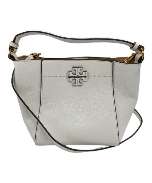 TORY BURCH（トリーバーチ）TORY BURCH (トリーバーチ) マックグロースモールバケットバッグ ホワイトの古着・服飾アイテム