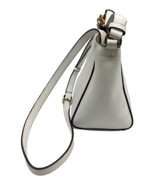 TORY BURCH（トリーバーチ）TORY BURCH (トリーバーチ) マックグロースモールバケットバッグ ホワイトの古着・服飾アイテム