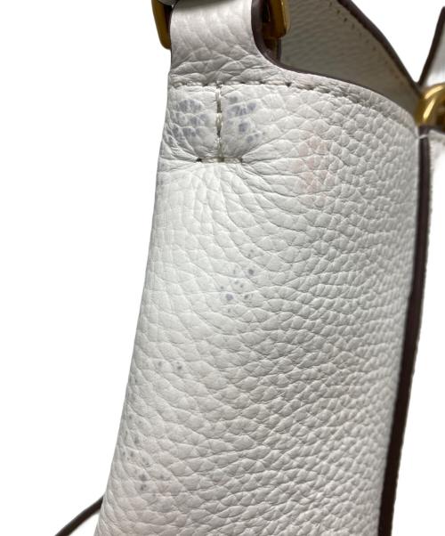 TORY BURCH（トリーバーチ）TORY BURCH (トリーバーチ) マックグロースモールバケットバッグ ホワイトの古着・服飾アイテム