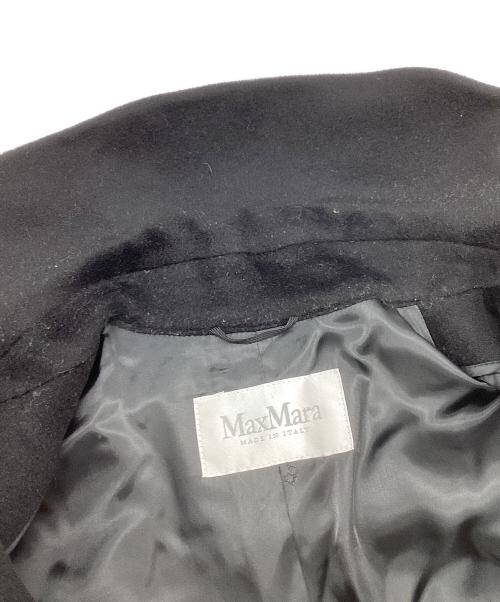 MaxMara（マックスマーラ）MaxMara (マックスマーラ) カシミヤ混ウールコート ブラック サイズ:40の古着・服飾アイテム