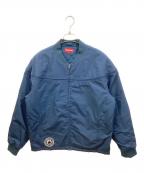 SUPREME×THRASHERシュプリーム×スラッシャー）の古着「Thrasher Poplin Crew Jacket」｜ネイビー