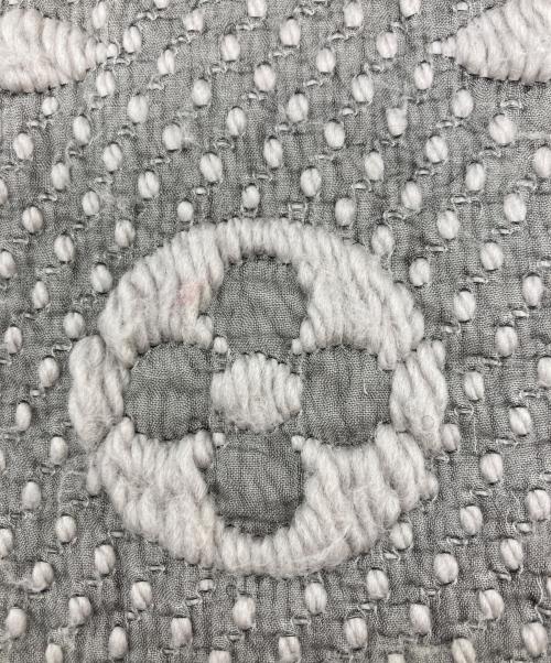 LOUIS VUITTON（ルイ ヴィトン）LOUIS VUITTON (ルイ ヴィトン) エシャルプ ロゴマニア マフラー グレーの古着・服飾アイテム