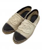 CHANELシャネル）の古着「エスパドリーユ」｜アイボリー