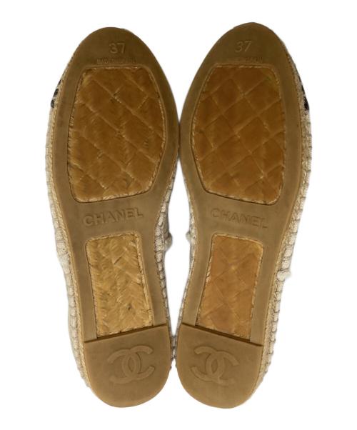 CHANEL（シャネル）CHANEL (シャネル) エスパドリーユ アイボリー サイズ:37の古着・服飾アイテム