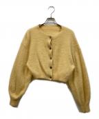 COLLAGE GALLARDAGALANTEコラージュ ガリャルダガランテ）の古着「カシミヤ混カーディガン」｜イエロー