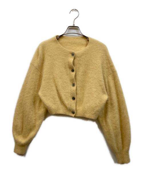 COLLAGE GALLARDAGALANTE（コラージュ ガリャルダガランテ）COLLAGE GALLARDAGALANTE (コラージュ ガリャルダガランテ) カシミヤ混カーディガン イエロー サイズ:	SIZE Freeの古着・服飾アイテム