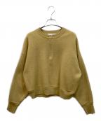 COLLAGE GALLARDAGALANTEコラージュ ガリャルダガランテ）の古着「ジップスウェットライクニット」｜イエロー
