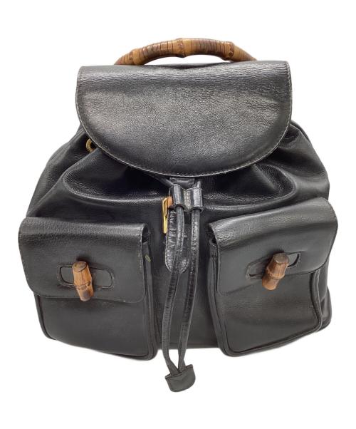 GUCCI（グッチ）GUCCI (グッチ) バンブーハンドルリュック ブラックの古着・服飾アイテム