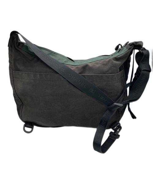 CHANEL（シャネル）CHANEL (シャネル) スポーツライン ココマーク ショルダーバッグ ブラック×グリーンの古着・服飾アイテム