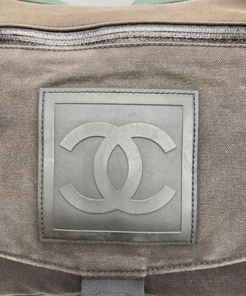 CHANEL（シャネル）CHANEL (シャネル) スポーツライン ココマーク ショルダーバッグ ブラック×グリーンの古着・服飾アイテム
