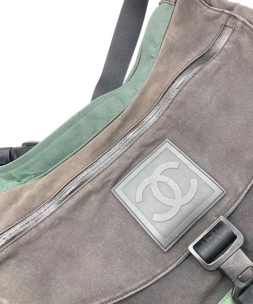 CHANEL（シャネル）CHANEL (シャネル) スポーツライン ココマーク ショルダーバッグ ブラック×グリーンの古着・服飾アイテム