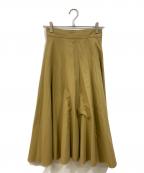 BLENHEIMブレンヘイム）の古着「ウェザークロス切替ロングスカート」｜ベージュ