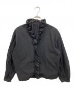 NOLLEY'Sノーリーズ）の古着「オーガニックコットンボイル2WAYフリルシャツ」｜ブラック