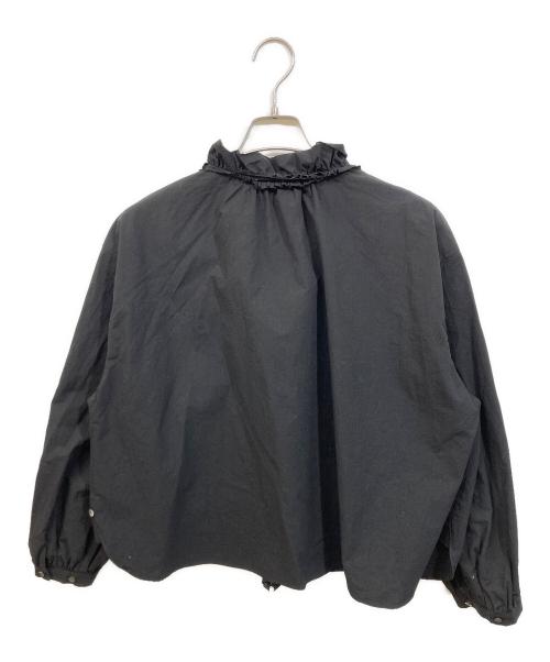 NOLLEY'S（ノーリーズ）NOLLEY'S (ノーリーズ) オーガニックコットンボイル2WAYフリルシャツ ブラック サイズ:SIZE Freeの古着・服飾アイテム