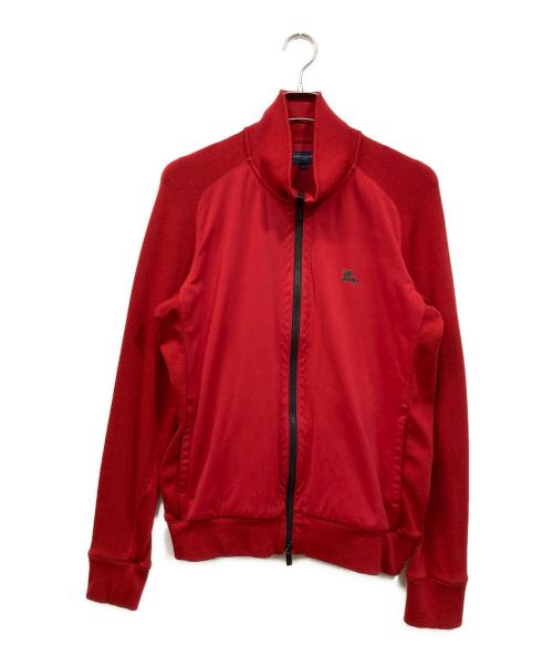 BURBERRY GOLF（バーバリーゴルフ）BURBERRY GOLF (バーバリーゴルフ) ニット切替ジャケット レッド サイズ:	SIZE 3の古着・服飾アイテム