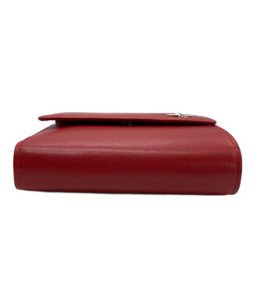 Vivienne Westwood（ヴィヴィアンウエストウッド）Vivienne Westwood (ヴィヴィアンウエストウッド) 2つ折りがま口財布 レッドの古着・服飾アイテム