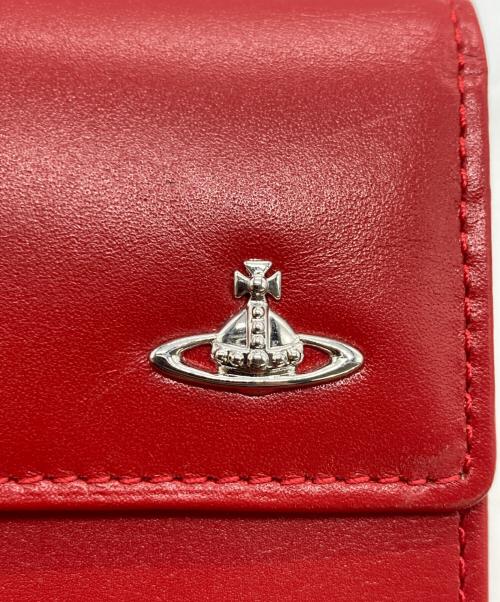 Vivienne Westwood（ヴィヴィアンウエストウッド）Vivienne Westwood (ヴィヴィアンウエストウッド) 2つ折りがま口財布 レッドの古着・服飾アイテム