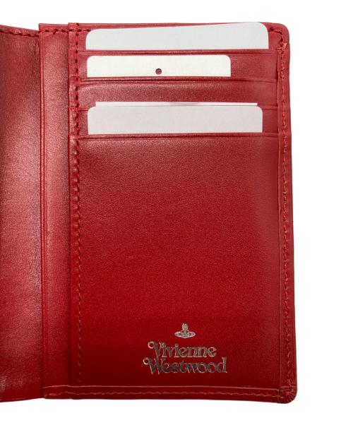 Vivienne Westwood（ヴィヴィアンウエストウッド）Vivienne Westwood (ヴィヴィアンウエストウッド) 2つ折りがま口財布 レッドの古着・服飾アイテム