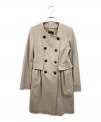 MARELLAマレーラ）の古着「ノーカラーコート」｜ベージュ
