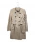 MARELLA（マレーラ）の古着「ノーカラーコート」｜ベージュ
