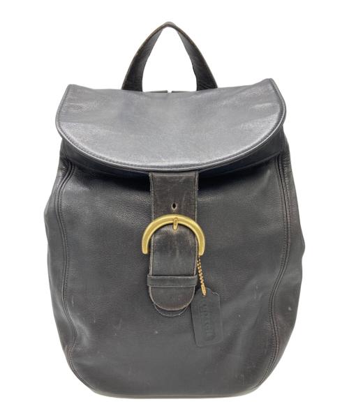 COACH（コーチ）COACH (コーチ) レザーリュック ブラックの古着・服飾アイテム