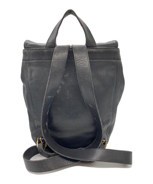 COACH（コーチ）COACH (コーチ) レザーリュック ブラックの古着・服飾アイテム