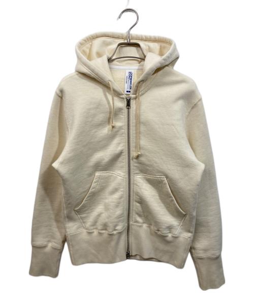 LOOPWHEELER（ループウィラー）LOOPWHEELER (ループウィラー) BEAMS PLUS (ビームスプラス) ジップパーカー アイボリー サイズ:	SIZE Sの古着・服飾アイテム