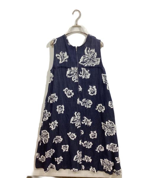 Ameri（アメリ）AMERI (アメリ) FLOWER CUT JACQUARD DENIM DRESS インディゴ サイズ:SIZE Mの古着・服飾アイテム