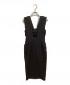 formeフォルメ）の古着「Shoulder pads Dress」｜ブラック