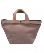 Herve Chapelierエルベシャプリエ）の古着「舟形ハンドバッグ」｜ピンク