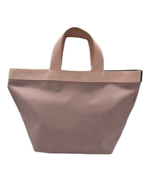 Herve Chapelier（エルベシャプリエ）Herve Chapelier (エルベシャプリエ) 舟形ハンドバッグ ピンクの古着・服飾アイテム