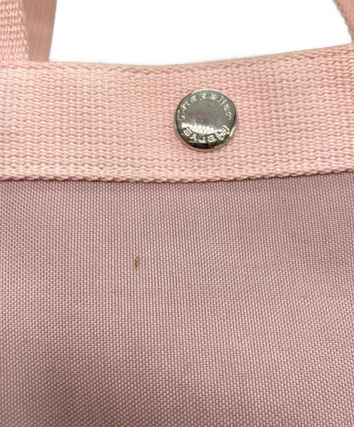 Herve Chapelier（エルベシャプリエ）Herve Chapelier (エルベシャプリエ) 舟形ハンドバッグ ピンクの古着・服飾アイテム