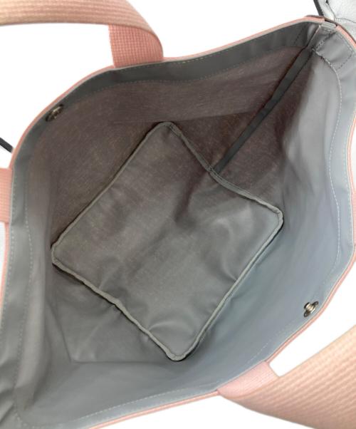 Herve Chapelier（エルベシャプリエ）Herve Chapelier (エルベシャプリエ) 舟形ハンドバッグ ピンクの古着・服飾アイテム