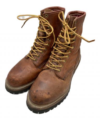 中古・古着通販】RED WING (レッドウィング) ロガーブーツ ブラウン 