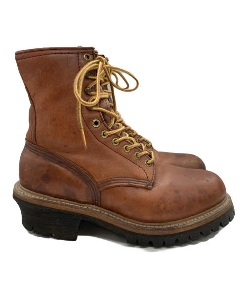 RED WING（レッドウィング）RED WING (レッドウィング) ロガーブーツ ブラウン サイズ:7 1/2の古着・服飾アイテム