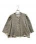 NEMIKA（ネミカ）の古着「ビジューボタン付き ツイードポンチョ」｜グレー
