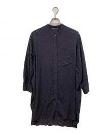 mizuiro-ind（ミズイロインド）の古着「シャツワンピース」｜ネイビー