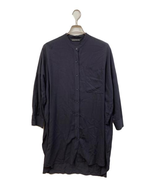 mizuiro-ind（ミズイロインド）mizuiro-ind (ミズイロインド) シャツワンピース ネイビー サイズ:実寸をご確認くださいの古着・服飾アイテム