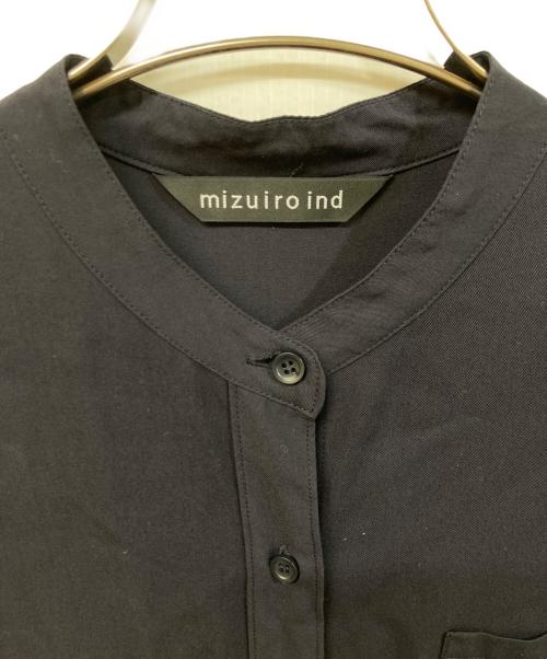 mizuiro-ind（ミズイロインド）mizuiro-ind (ミズイロインド) シャツワンピース ネイビー サイズ:実寸をご確認くださいの古着・服飾アイテム