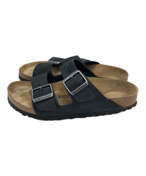 BIRKENSTOCK（ビルケンシュトック）BIRKENSTOCK (ビルケンシュトック) アリゾナ オイルドナチュラルレザーサンダル ブラック サイズ:	SIZE 38の古着・服飾アイテム