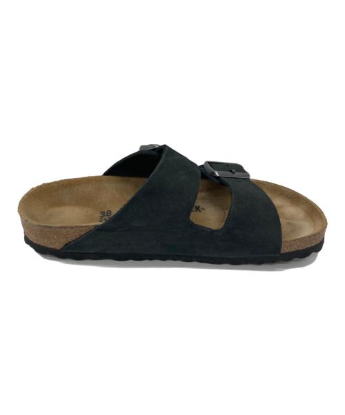 BIRKENSTOCK（ビルケンシュトック）BIRKENSTOCK (ビルケンシュトック) アリゾナ オイルドナチュラルレザーサンダル ブラック サイズ:	SIZE 38の古着・服飾アイテム