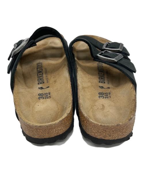 BIRKENSTOCK（ビルケンシュトック）BIRKENSTOCK (ビルケンシュトック) アリゾナ オイルドナチュラルレザーサンダル ブラック サイズ:	SIZE 38の古着・服飾アイテム