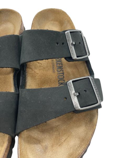 BIRKENSTOCK（ビルケンシュトック）BIRKENSTOCK (ビルケンシュトック) アリゾナ オイルドナチュラルレザーサンダル ブラック サイズ:	SIZE 38の古着・服飾アイテム