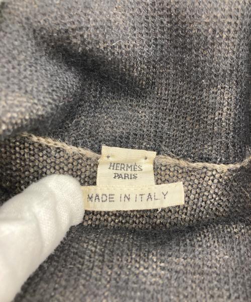 HERMES（エルメス）HERMES (エルメス) Hロゴカシミヤ混モヘヤニット ベージュ サイズ:36の古着・服飾アイテム