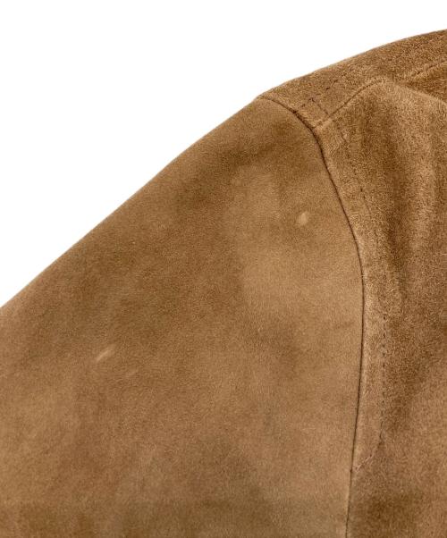 EDIFICE（エディフィス）EDIFICE (エディフィス) ヤギ革シングルライダースジャケット ベージュ サイズ:48の古着・服飾アイテム